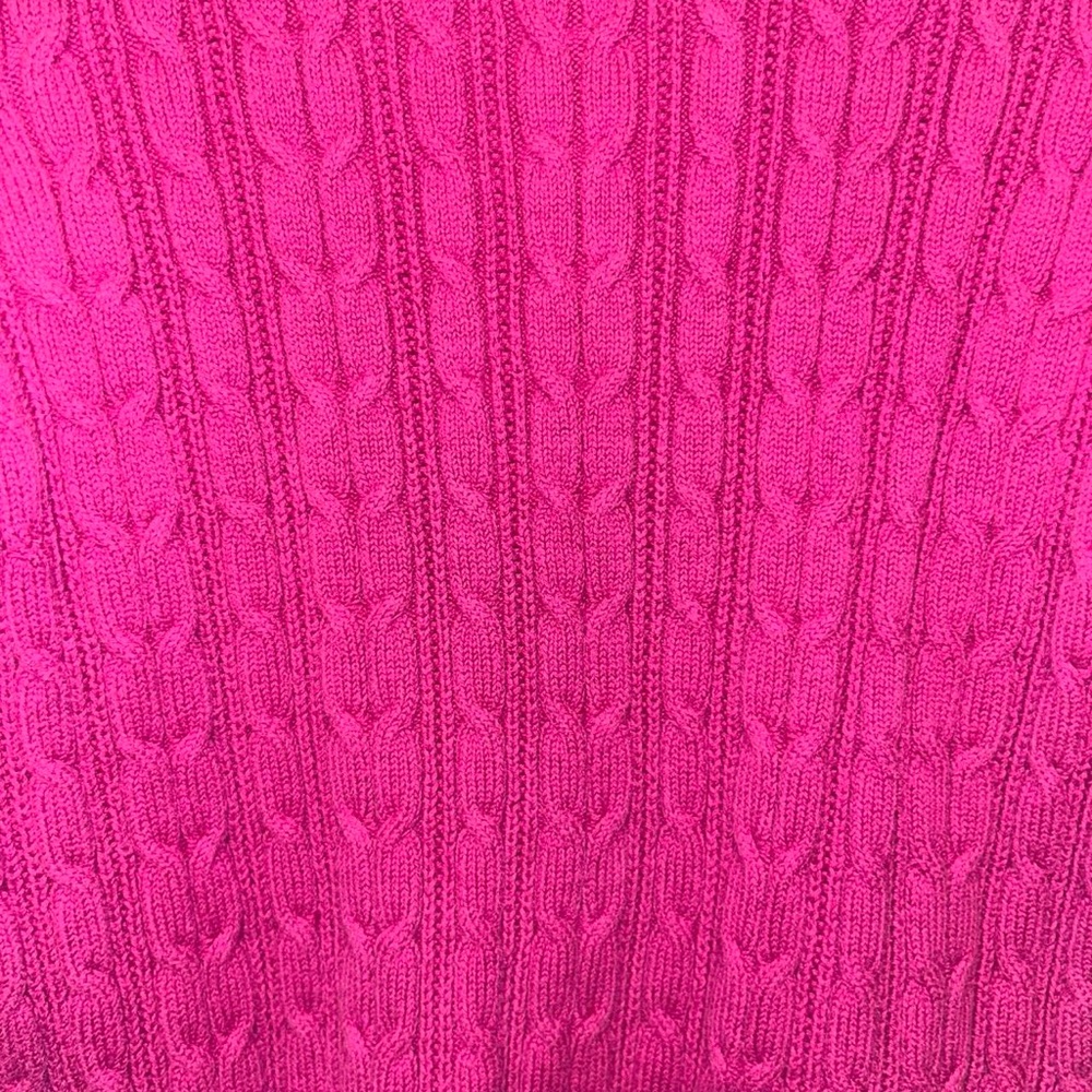 Vintage St. John's Bay Pink Cable Knit Sweater - Picture 4 of 6